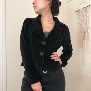 2000s Velour Blazer